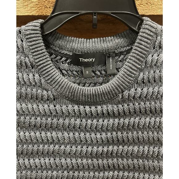 Women’s THEORY Gray Sleeveless Sweater Vest Size S *B4 - Picture 2 of 4